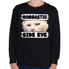 PRINTFASHION bombastic side eye - Gyerek pulóver - Fekete