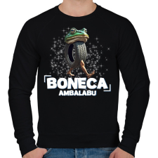 PRINTFASHION Boneca Ambalabu - Férfi pulóver - Fekete férfi pulóver, kardigán