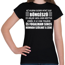 PRINTFASHION Böngésző agy - Női póló - Fekete női póló