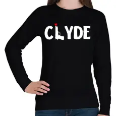PRINTFASHION Bonnie Clyde páros póló - Clyde - Női pulóver - Fekete