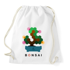 PRINTFASHION Bonsai - Sportzsák, Tornazsák - Fehér tornazsák