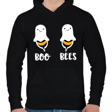 PRINTFASHION Boo Bees - Férfi kapucnis pulóver - Fekete