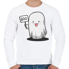 PRINTFASHION Boo - Férfi pulóver - Fehér