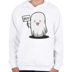 PRINTFASHION Boo - Gyerek kapucnis pulóver - Fehér