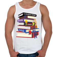 PRINTFASHION books - Férfi atléta - Fehér atléta, trikó