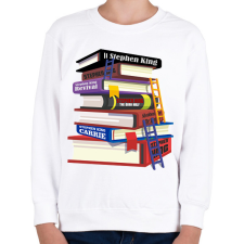 PRINTFASHION books - Gyerek pulóver - Fehér gyerek pulóver, kardigán