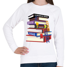 PRINTFASHION books - Női pulóver - Fehér