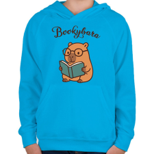 PRINTFASHION Bookybara - Gyerek kapucnis pulóver - Azúrkék gyerek pulóver, kardigán