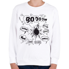 PRINTFASHION boom - Gyerek pulóver - Fehér