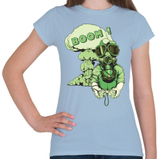 PRINTFASHION Boom - Női póló - Világoskék