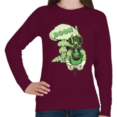 PRINTFASHION Boom - Női pulóver - Bordó