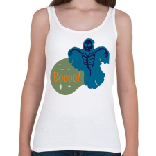 PRINTFASHION Boooo - Női atléta - Fehér női trikó