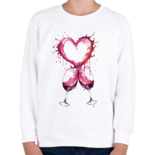 PRINTFASHION Bor szerelem - Gyerek pulóver - Fehér gyerek pulóver, kardigán