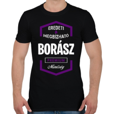 PRINTFASHION Borász prémium minőség - Férfi póló - Fekete férfi póló