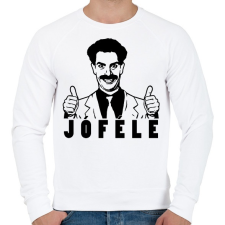 PRINTFASHION Borat - Férfi pulóver - Fehér férfi pulóver, kardigán