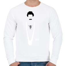 PRINTFASHION Borat - Férfi pulóver - Fehér