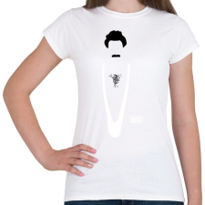 PRINTFASHION Borat - Női póló - Fehér női póló