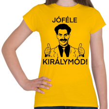 PRINTFASHION Borat - Női póló - Sárga női póló