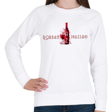 PRINTFASHION borban az igazság - Női pulóver - Fehér