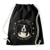 PRINTFASHION Border collie - Legjobb barát - Sportzsák, Tornazsák - Fekete