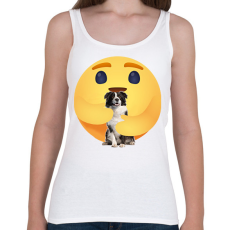 PRINTFASHION Border collie - Női atléta - Fehér