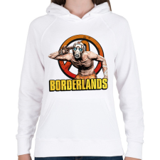 PRINTFASHION Borderlands Psycho - Női kapucnis pulóver - Fehér női pulóver, kardigán