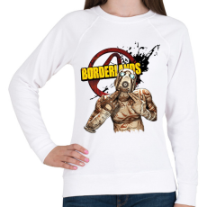 PRINTFASHION Borderlands Psycho - Női pulóver - Fehér