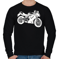 PRINTFASHION borifehér - Férfi pulóver - Fekete férfi pulóver, kardigán