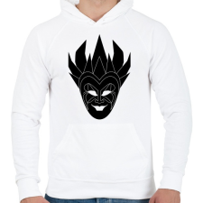 PRINTFASHION Boris Brejcha - Férfi kapucnis pulóver - Fehér férfi pulóver, kardigán