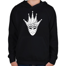 PRINTFASHION Boris Brejcha - Gyerek kapucnis pulóver - Fekete gyerek pulóver, kardigán