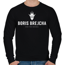 PRINTFASHION Boris Brejcha - high-tech minimal - Férfi pulóver - Fekete férfi pulóver, kardigán