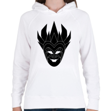 PRINTFASHION Boris Brejcha - Női kapucnis pulóver - Fehér női pulóver, kardigán