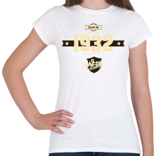 PRINTFASHION born-in-1932-cream-choco - Női póló - Fehér női póló