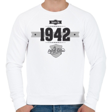 PRINTFASHION born-in-1942-(dark&lightgrey) - Férfi pulóver - Fehér férfi pulóver, kardigán