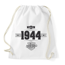 PRINTFASHION born-in-1944-(dark&lightgrey) - Sportzsák, Tornazsák - Fehér tornazsák