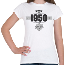 PRINTFASHION born-in-1950-(dark&lightgrey) - Női póló - Fehér női póló