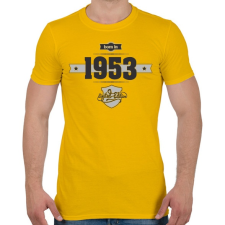 PRINTFASHION born-in-1953-(dark&lightgrey) - Férfi póló - Sárga férfi póló