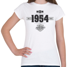 PRINTFASHION born-in-1954-(dark&lightgrey) - Női póló - Fehér női póló