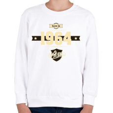PRINTFASHION born-in-1964-cream-choco - Gyerek pulóver - Fehér
