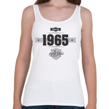 PRINTFASHION born-in-1965-(dark&lightgrey) - Női atléta - Fehér női trikó