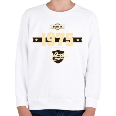 PRINTFASHION born-in-1975-cream-choco - Gyerek pulóver - Fehér