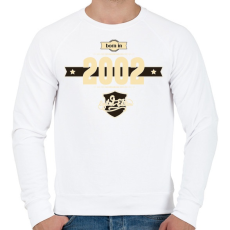 PRINTFASHION born-in-2002-cream-choco - Férfi pulóver - Fehér