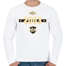 PRINTFASHION born-in-2003-cream-choco - Férfi pulóver - Fehér férfi pulóver, kardigán