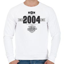 PRINTFASHION born-in-2004-(dark&lightgrey) - Férfi pulóver - Fehér férfi pulóver, kardigán