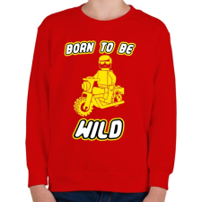 PRINTFASHION born-to-be-wild-yellow - Gyerek pulóver - Piros gyerek pulóver, kardigán