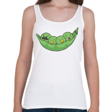 PRINTFASHION Borsó család - Női atléta - Fehér