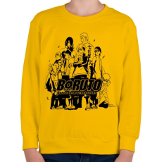 PRINTFASHION Boruto - Gyerek pulóver - Sárga