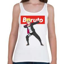 PRINTFASHION Boruto Uzumaki - Női atléta - Fehér női trikó