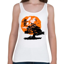 PRINTFASHION bosai - Női atléta - Fehér női trikó
