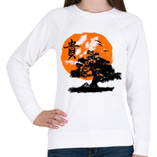 PRINTFASHION bosai - Női pulóver - Fehér női pulóver, kardigán